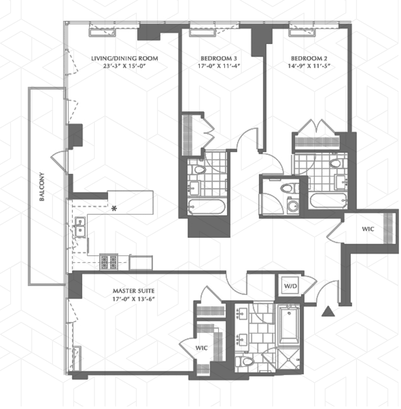 Floorplan for 640 West 237th Street, 9B