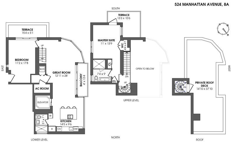 Floorplan for 524 Manhattan Avenue, 8A