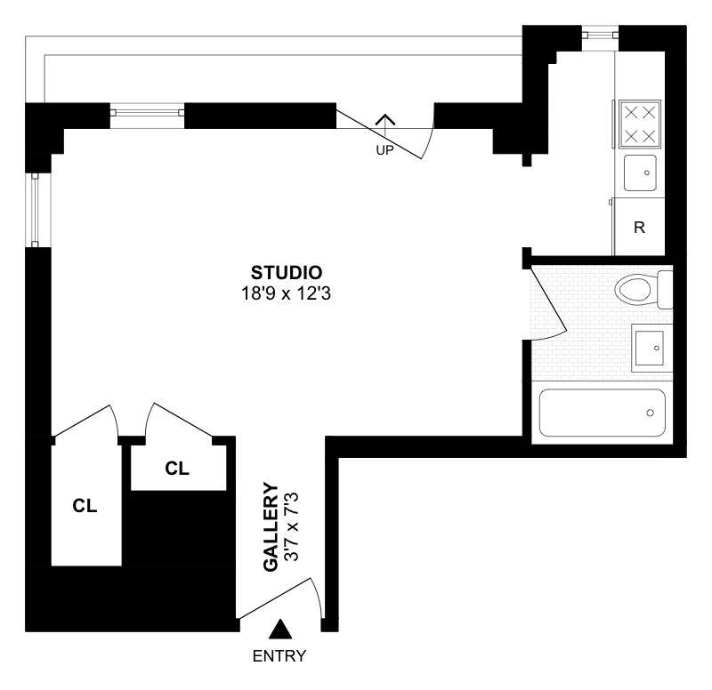 Floorplan for 230 Riverside Drive, 17N