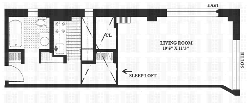 Floorplan for 310 East 23rd Street, 10E