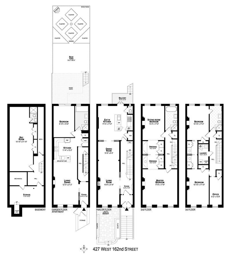 Floorplan for Illustrious Hamilton Heights , Townhouse