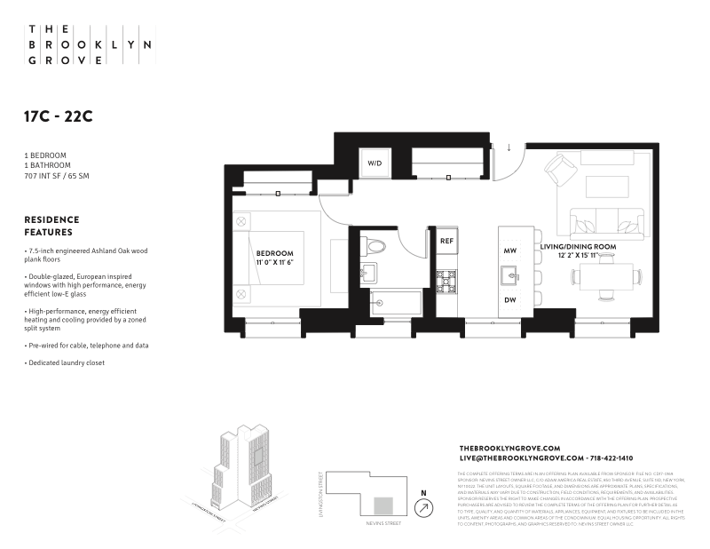 Floorplan for 10 Nevins Street, 18C