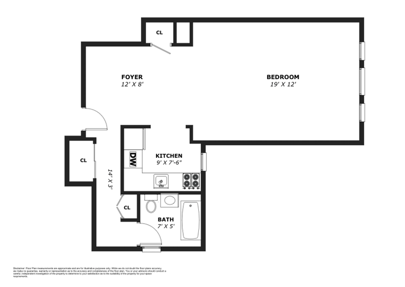 Floorplan for 3215 Arlington Avenue, 2B