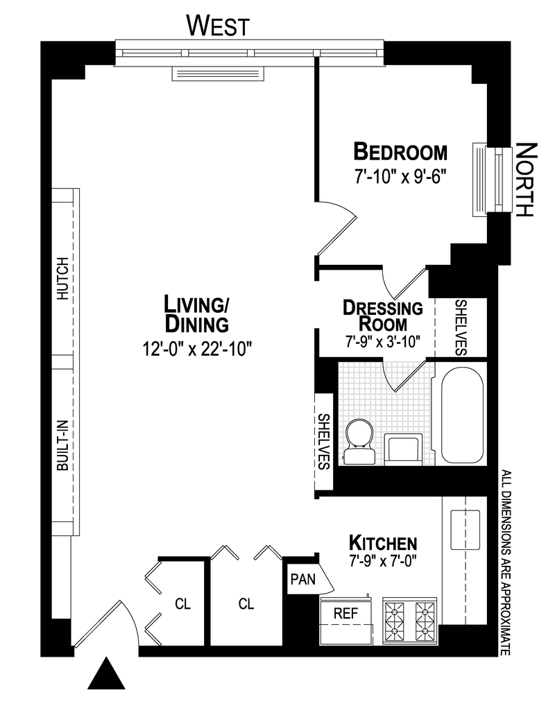 Floorplan for 245 East 25th Street, 7H
