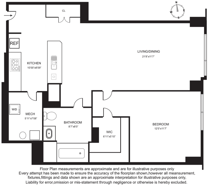 Floorplan for 253 Washington St, 303