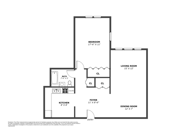 Floorplan for 5700 Arlington Avenue, 12A