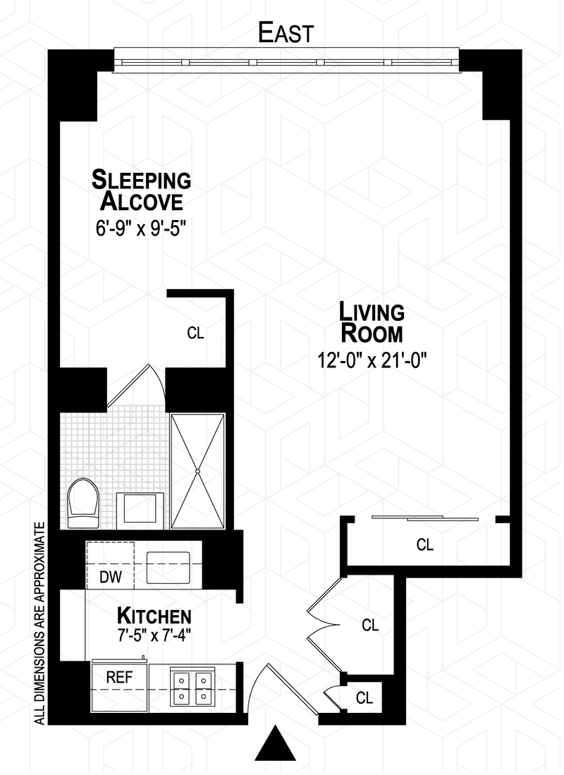 Floorplan for 330 Third Avenue, 12D