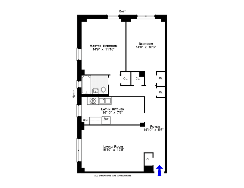 Floorplan for 530 Grand Street