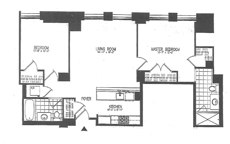 Floorplan for 1 Hanson Place, 23B