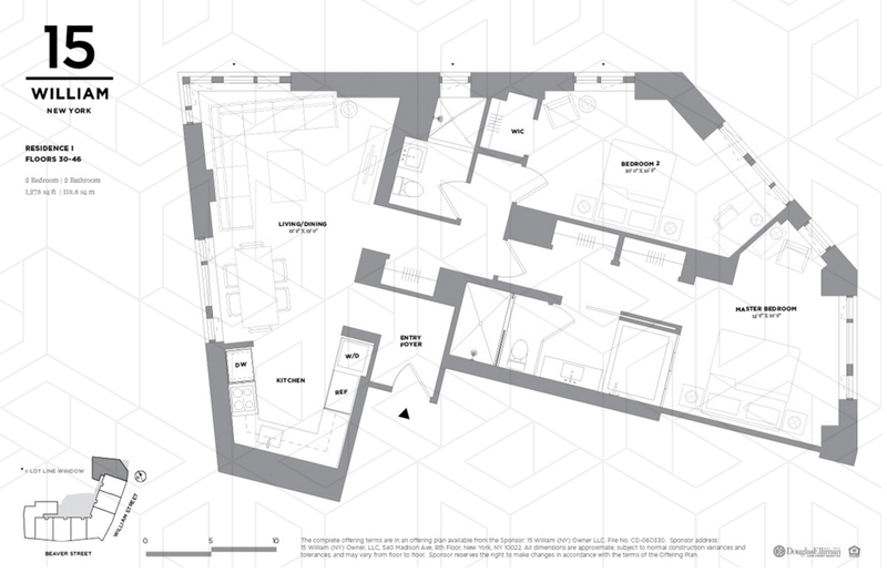 Floorplan for 15 William Street, 36I