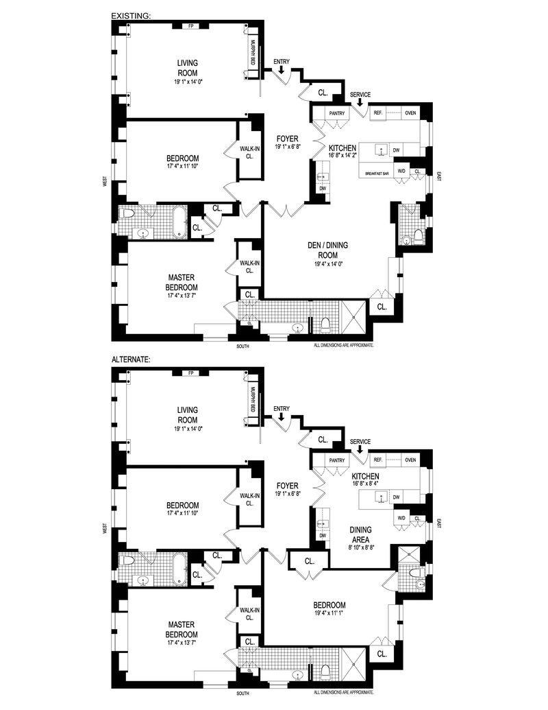 Floorplan for 239 Central Park West, 8C