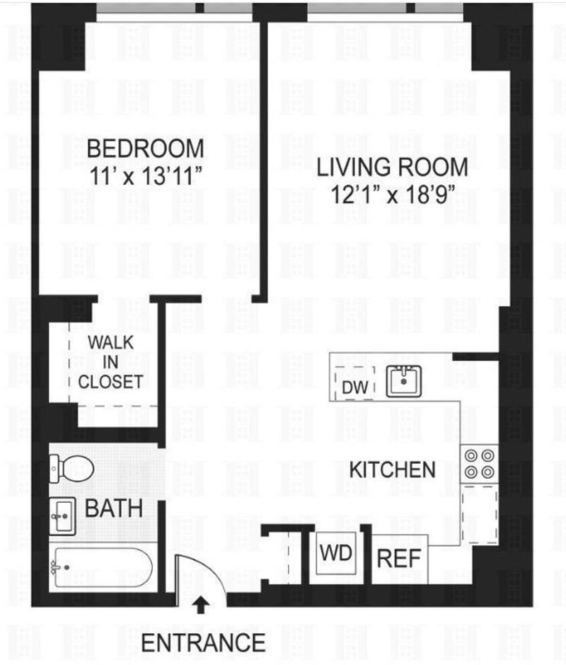 Floorplan for 540 West 28th Street, 6E