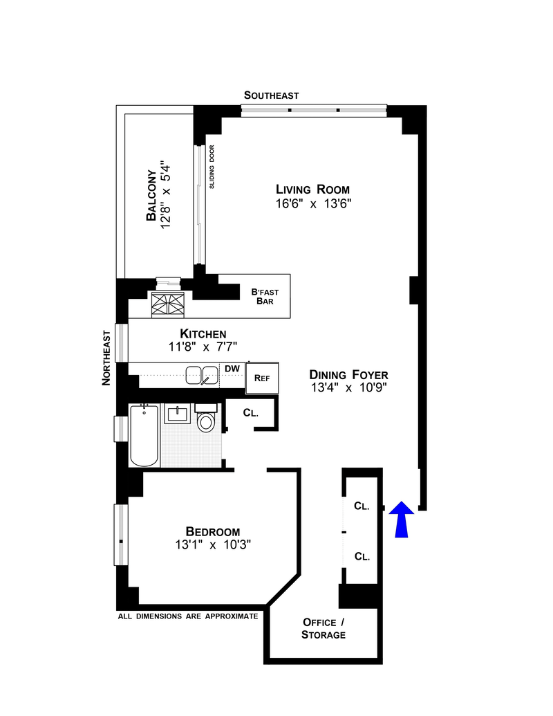 Floorplan for 417 Grand Street