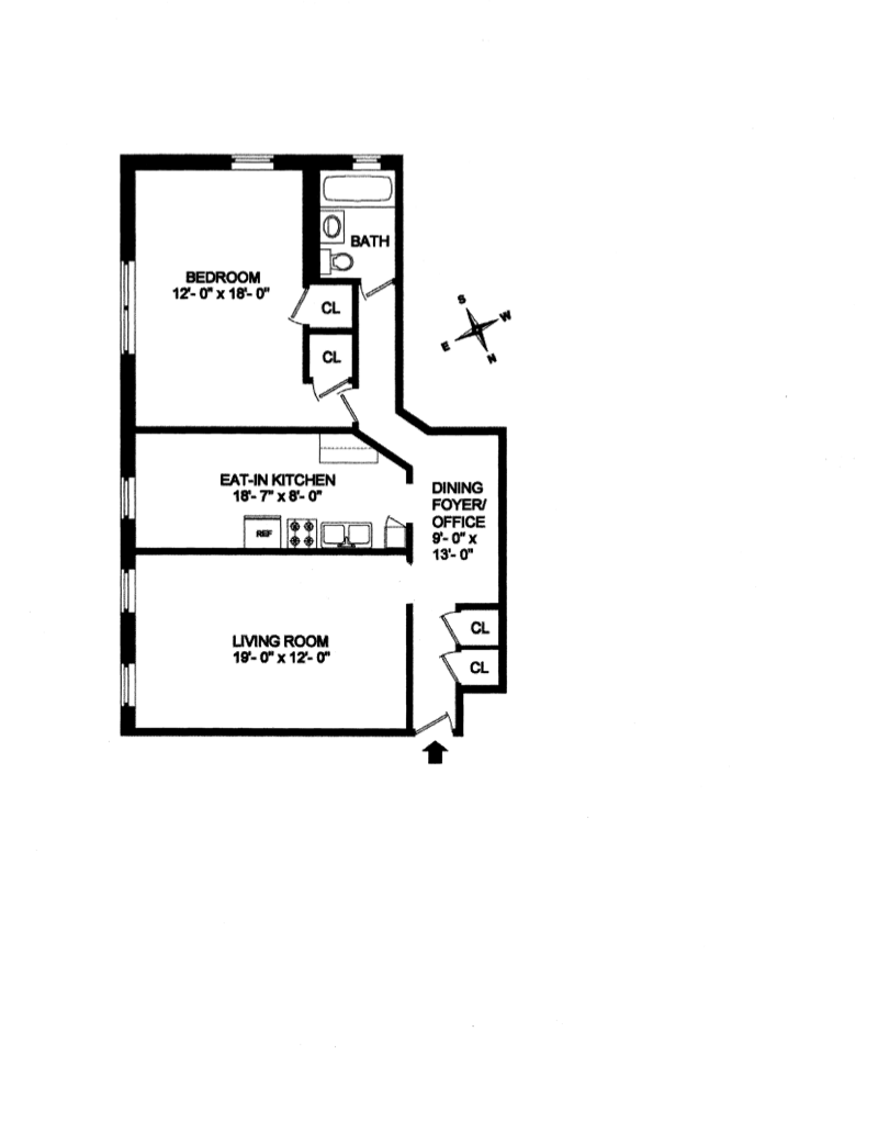 Floorplan for 71 Ocean Parkway, 2A