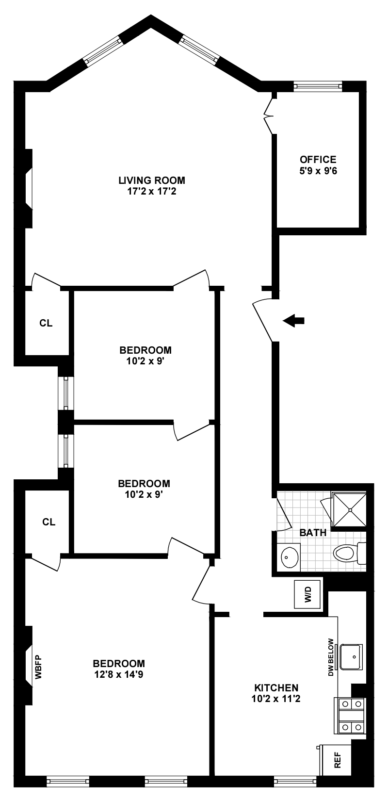 Floorplan for Space  Charm  Location Home