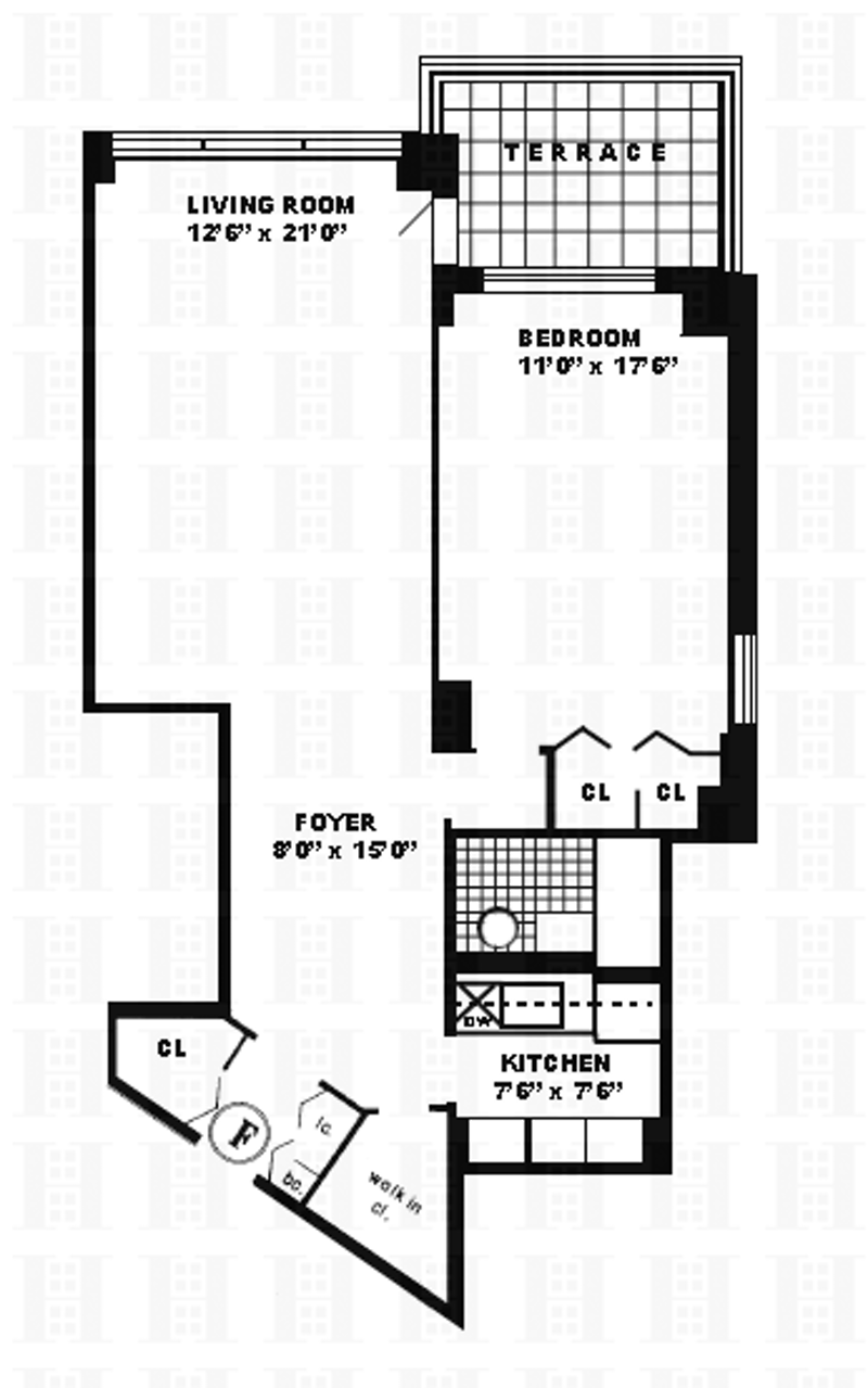 Floorplan for 2621 Palisade Avenue, 4F