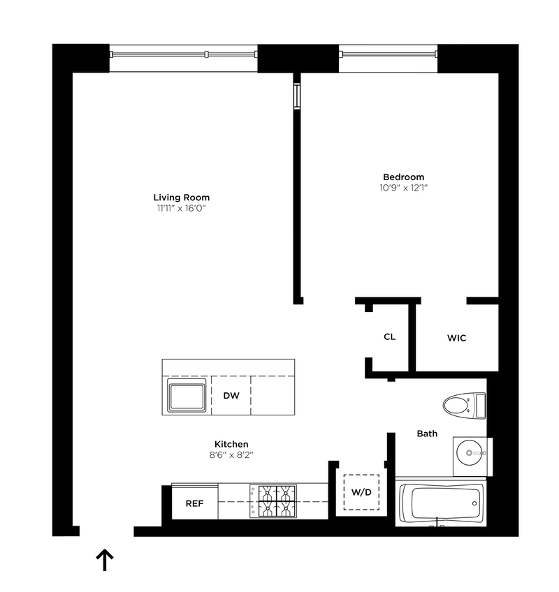 Floorplan for 88 Morningside Avenue, 6D