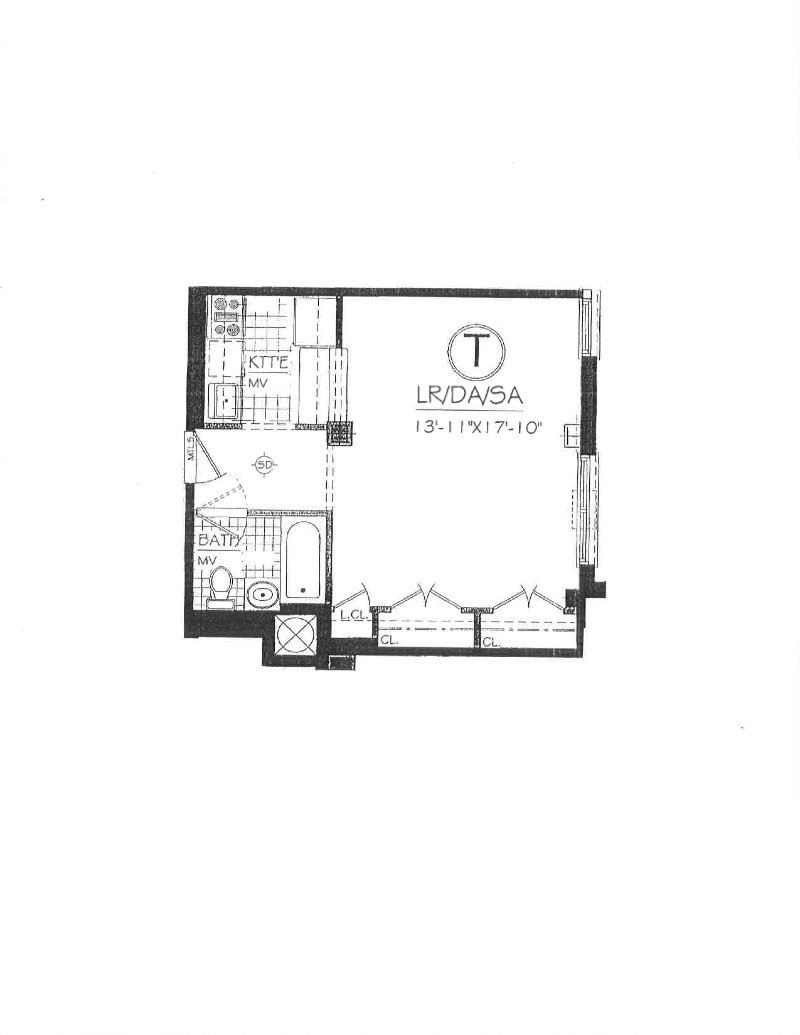 Floorplan for 279 West 117th Street, 1T