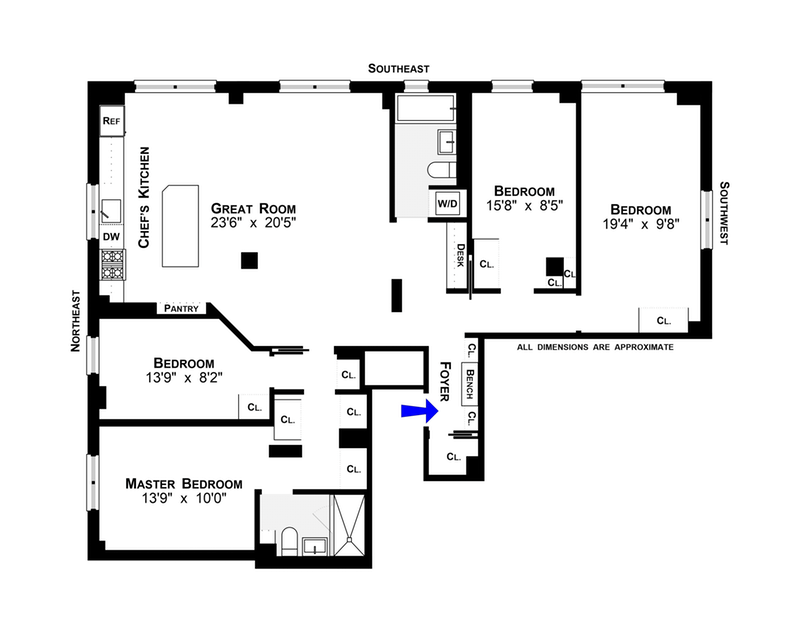 Floorplan for 415 Grand Street