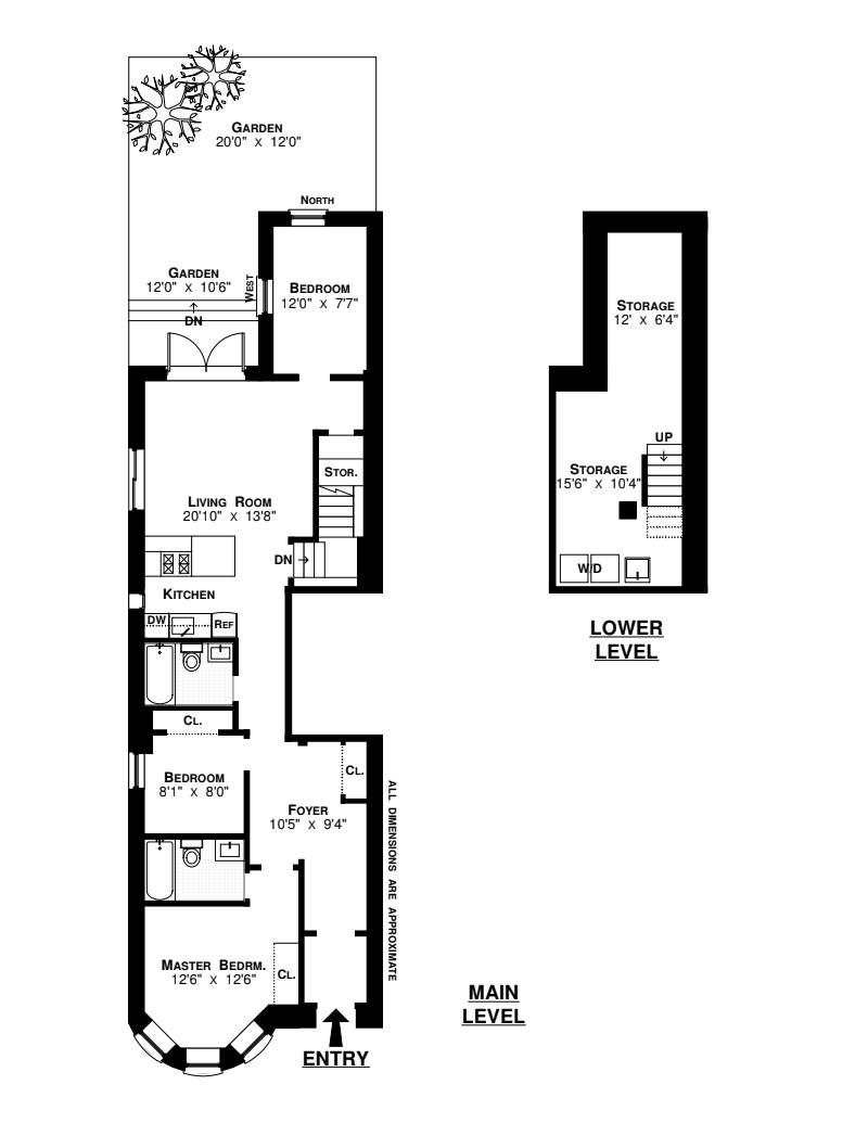 Floorplan for 275 West 73rd Street, GARDEN