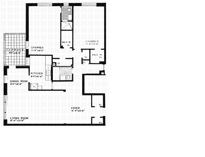 Floorplan for 3601 Johnson Avenue, 1E