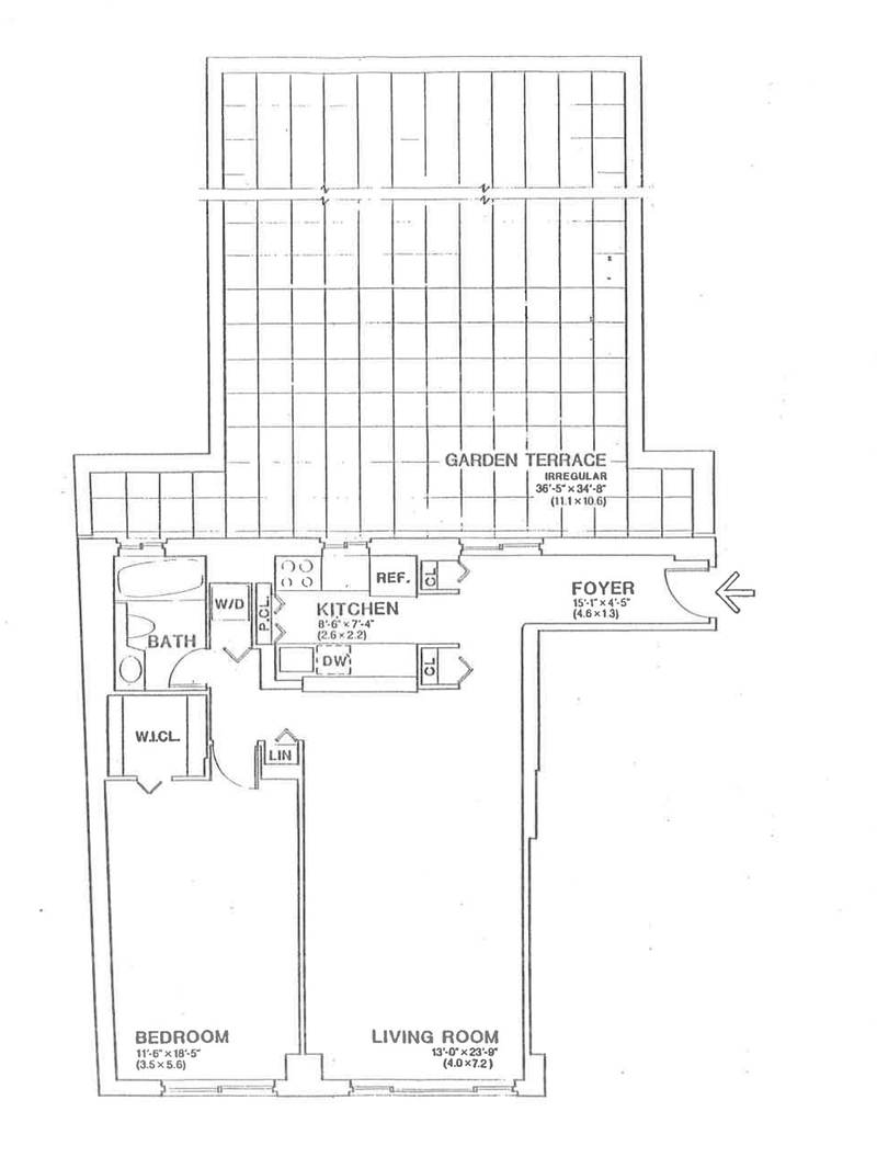 Floorplan for 101 West 79th Street, 2A