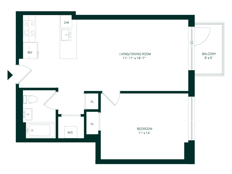 Floorplan for 264 Webster Avenue, 508