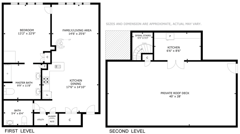 Floorplan for 511 Cookman Avenue, 406