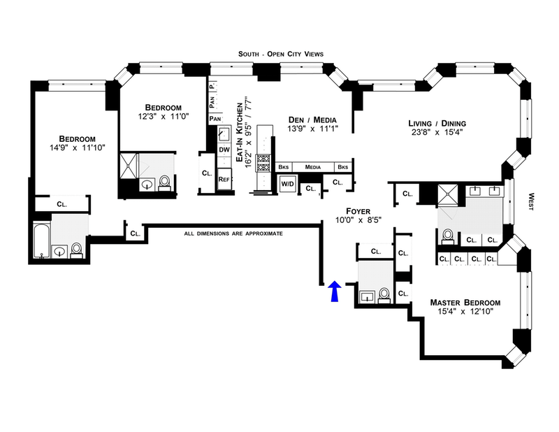 Floorplan for 188 East 76th Street, 12A
