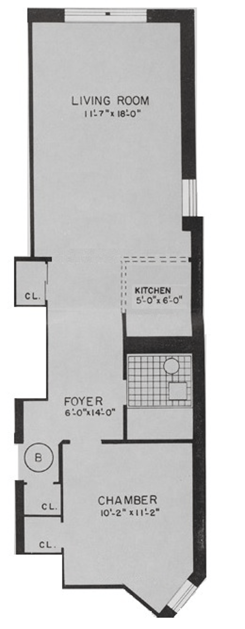 Floorplan for 534 East 88th Street, 5B