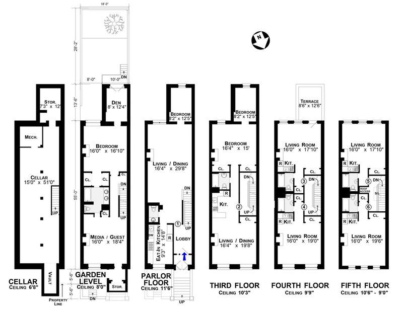 Floorplan for 116 West 81st Street