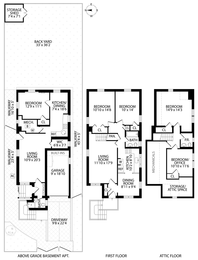 Floorplan for 2930 Pearsall Avenue