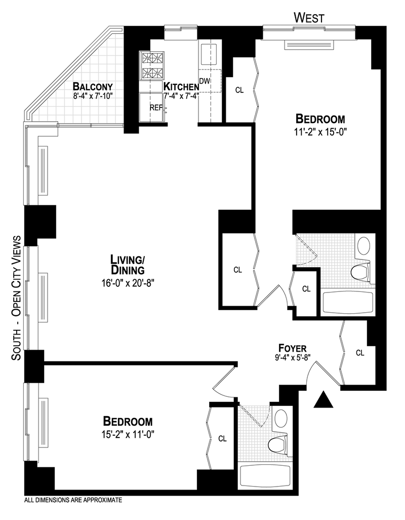 Floorplan for 236 East 47th Street, 32F