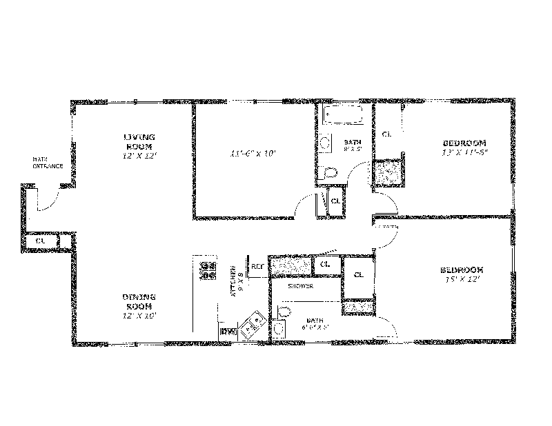 Floorplan for 6015 Spencer Avenue, 1