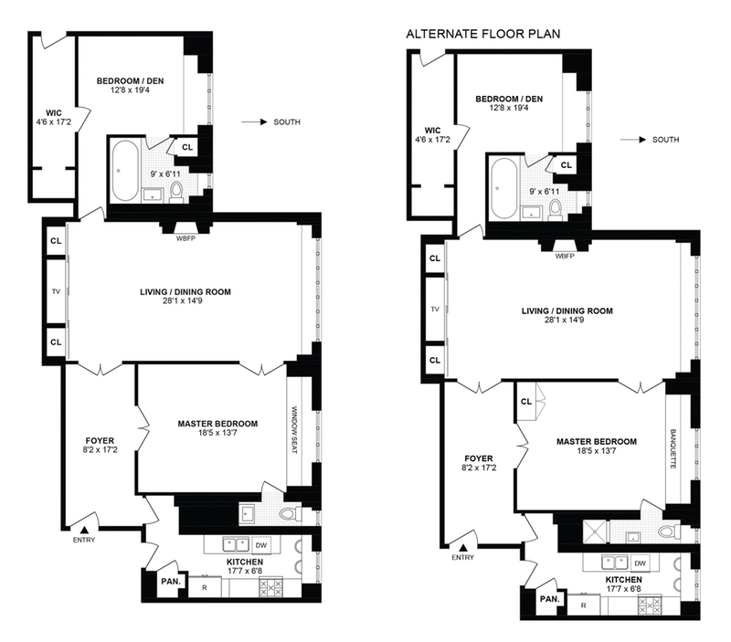 Floorplan for 40 -50 East 10th Street, 8E