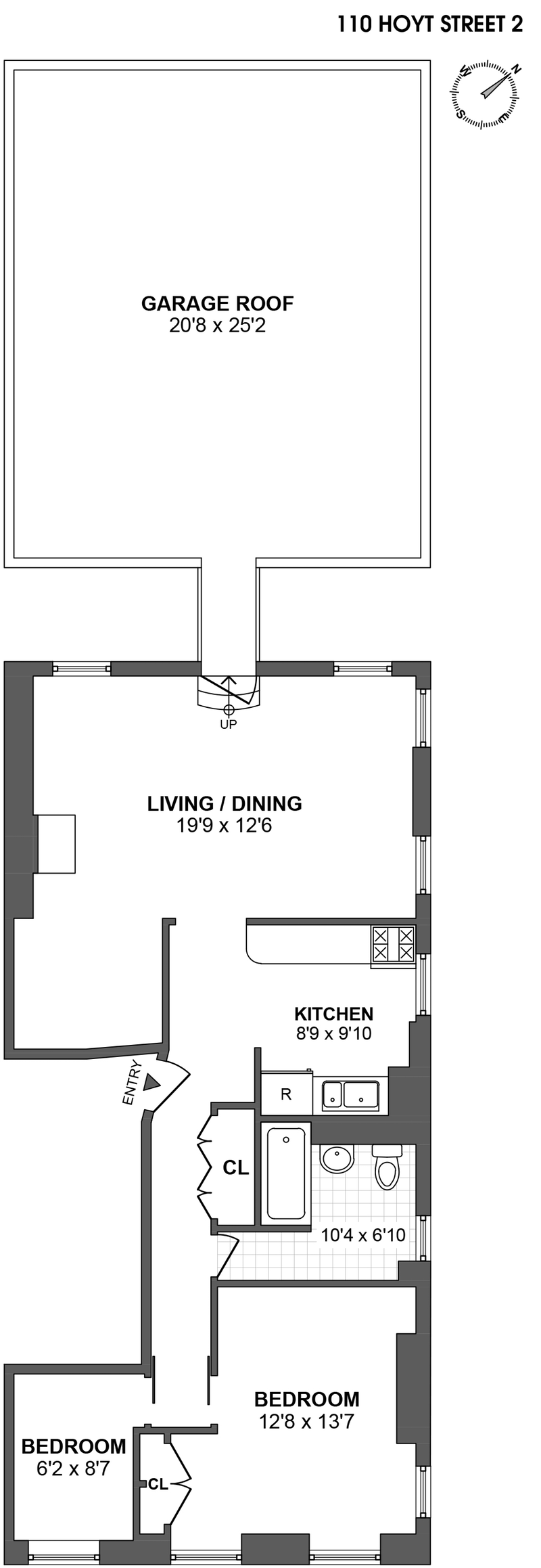 Floorplan for 110 Hoyt Street, 2