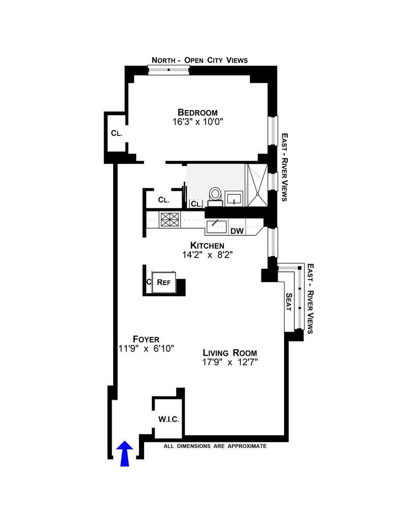 Floorplan for 457 FDR Drive