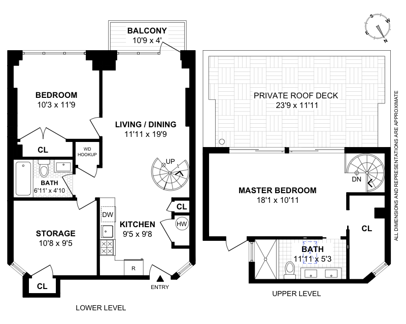 Floorplan for 558 West 150th Street, PH401
