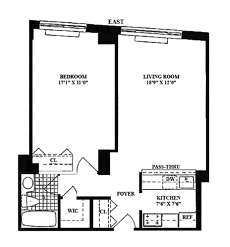 Floorplan for 2373 Broadway, 1504