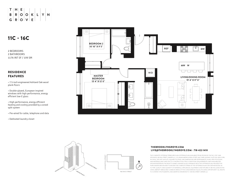 Floorplan for 10 Nevins Street, 12C