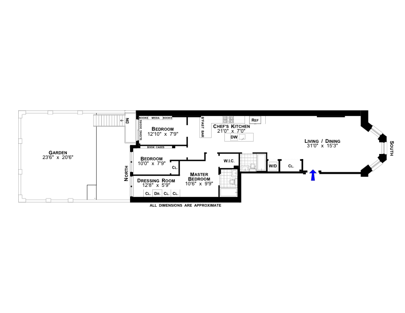 Floorplan for 131 West 122nd Street, 1A