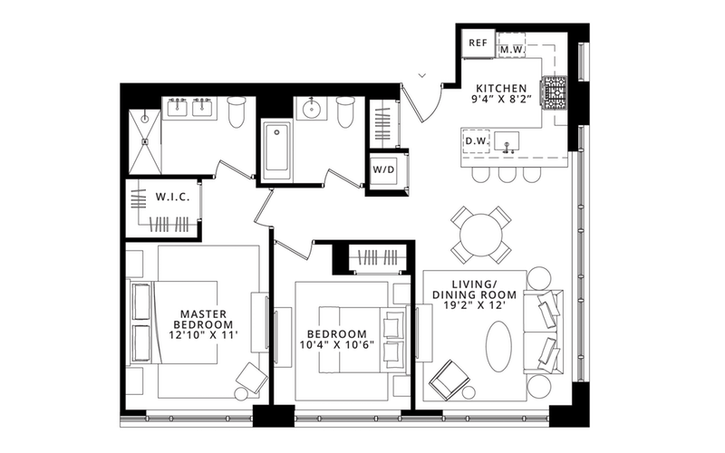 Floorplan for 185 18th Street, 207