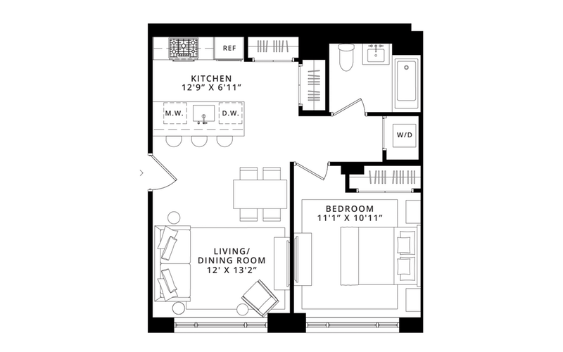Floorplan for 185 18th Street, 508