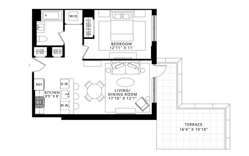 Floorplan for 185 18th Street, 701