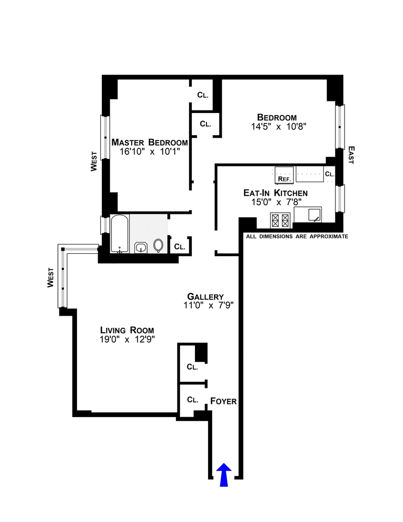 Floorplan for 570 Grand Street