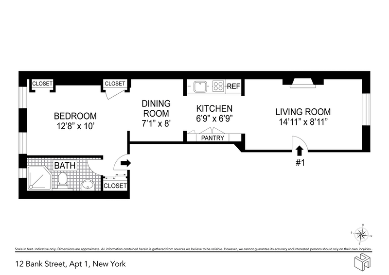 Floorplan for 12 Bank Street