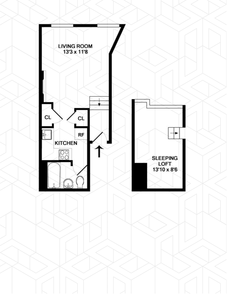 Floorplan for 227 East 12th Street, 1A