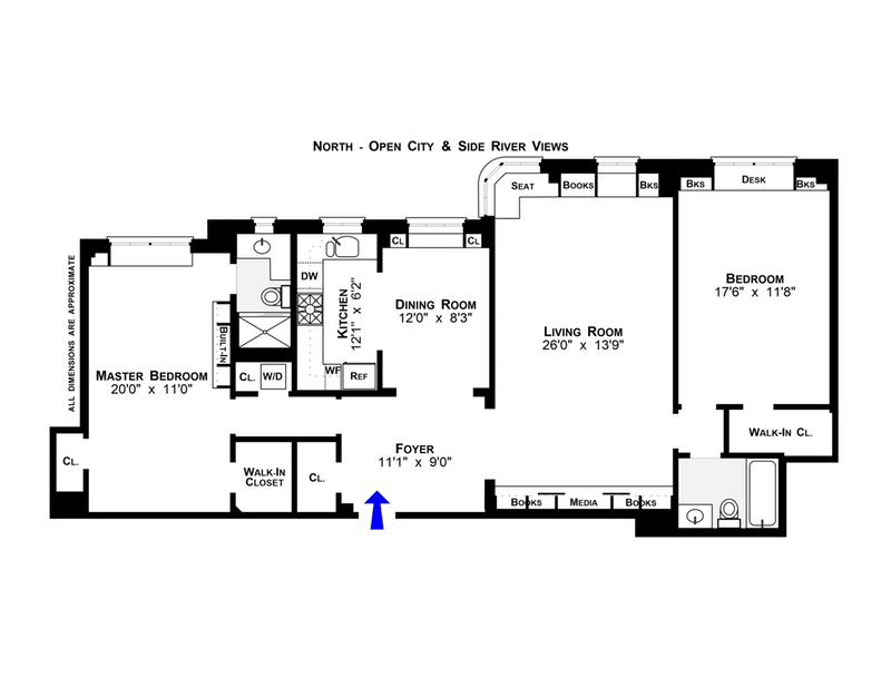 Floorplan for 140 Riverside Drive, 18O