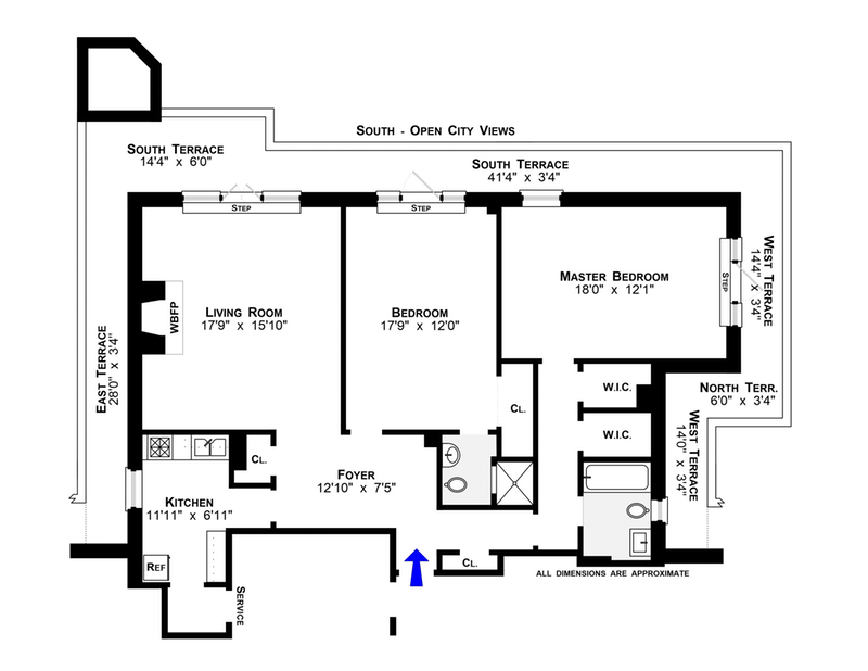 Floorplan for 200 West 86th Street, PHF
