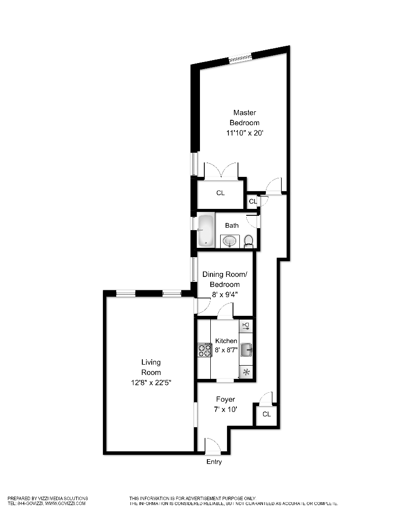 Floorplan for 73 -20 Austin Street, 4O